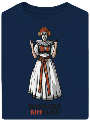 Hanácká Kisselka unisex tričko oversized Midnight Blue