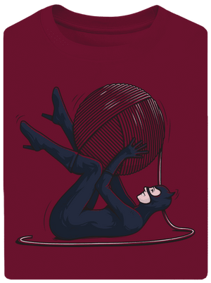 Catwoman unisex tričko oversized Garnet