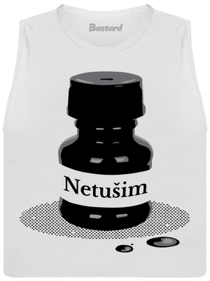 Netušim dámske tielko voľné White