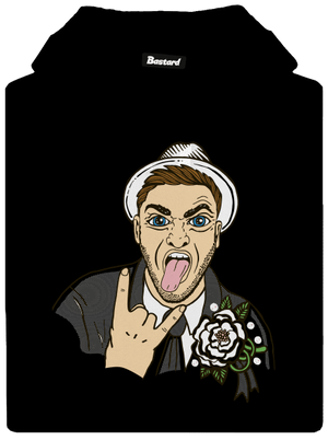 Rozlúčka so slobodou pánska mikina klokanka Black