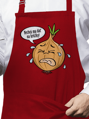 Cibuľa na krúžky zástera Red