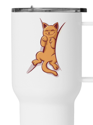 Spiace mačiatko termohrnček White