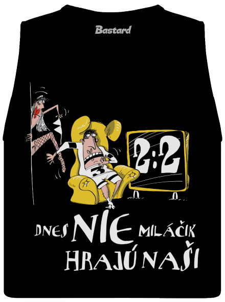 Hrajú naši dámske tielko voľné Black