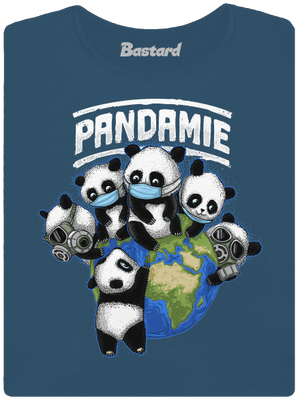 Pandamie dámske tričko prémium Petrol Blue