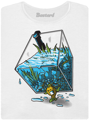 Migrujúca rybka dámske tričko prémium White