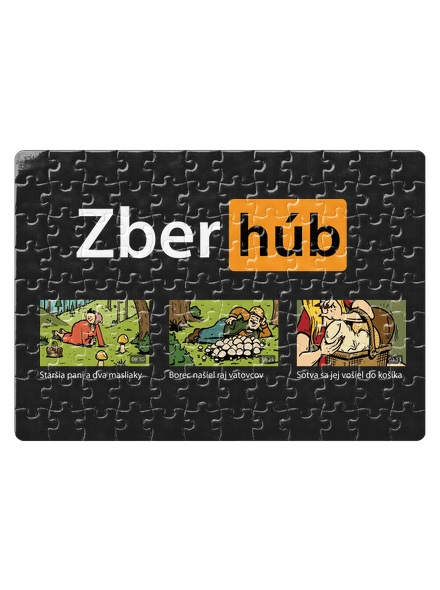 Zber húb puzzle White