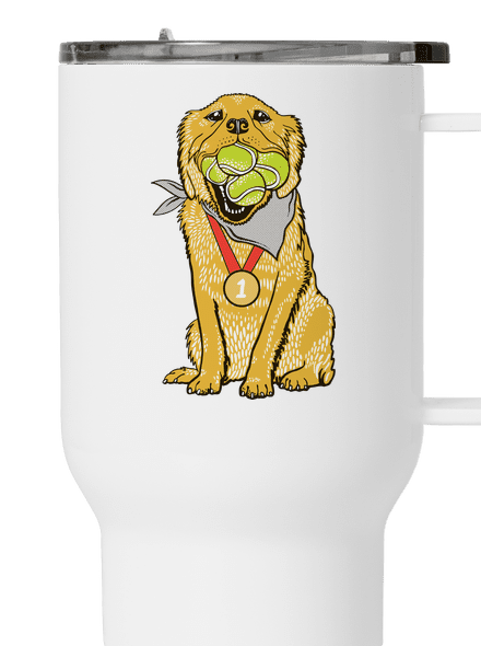 Zlatý retriever termohrnček White