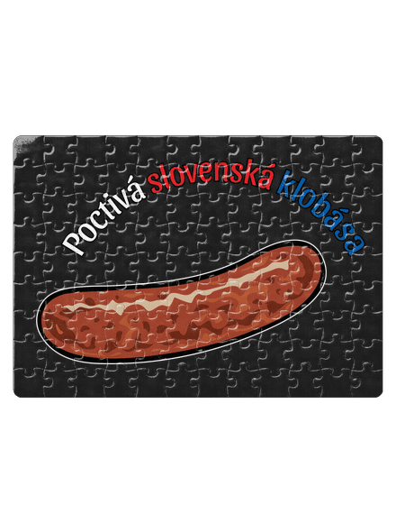 Poctivá buchta a klobása puzzle White