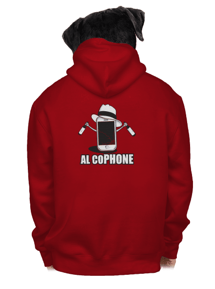 Al Cophone pánska mikina na zips Red