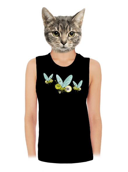 Svetluška dámske tielko voľné Black