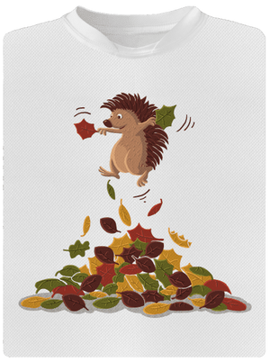 Radosť z lístia pánske športové tričko White