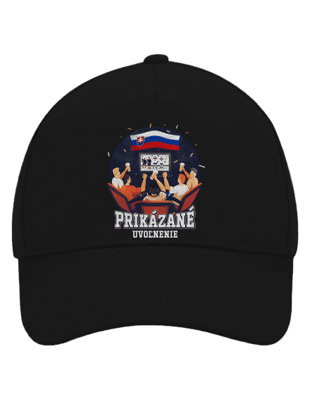 Prikázané uvoľnenie šiltovka baseballka Black