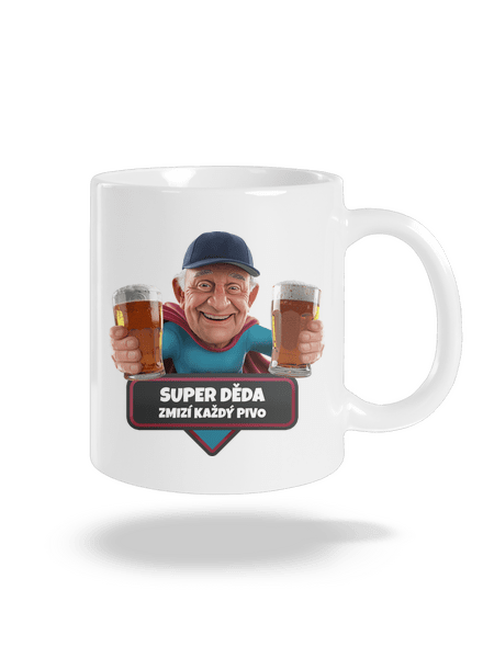 Super dedo klasický hrnček White