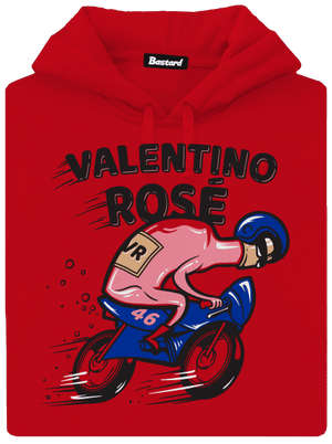 Valentino Rosé pánska mikina klokanka Red