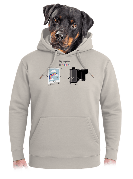 Be positive unisex mikina premium Pastel Macchiato
