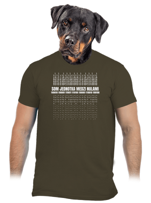 Jednotka medzi nulami pánske tričko Urban Khaki