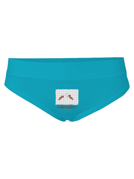 Škvorí piškvorky dámske nohavičky Turquoise