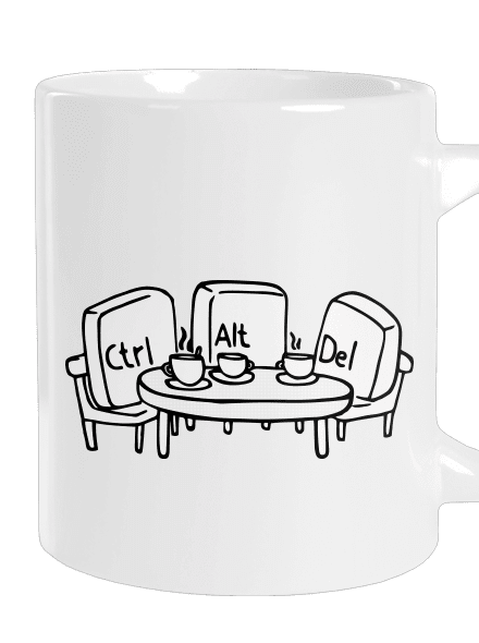 Nerozluční kamaráti veľký hrnček White