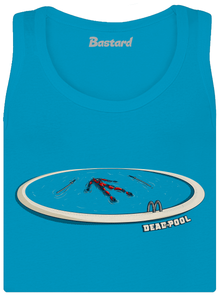 Dead in pool dámske tielko klasické Blue Atol