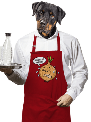 Cibuľa na krúžky zástera Red