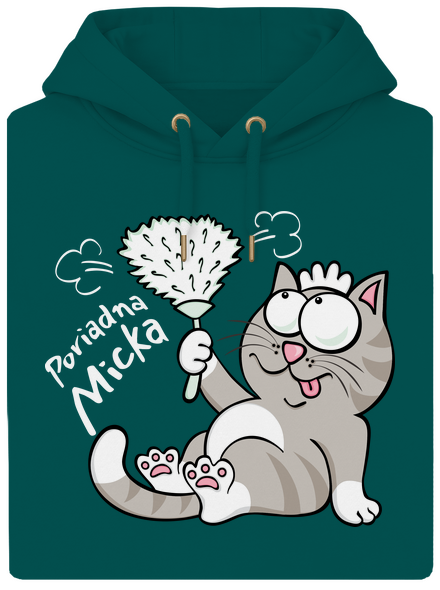 Macko a Micka unisex mikina premium Emerald Green