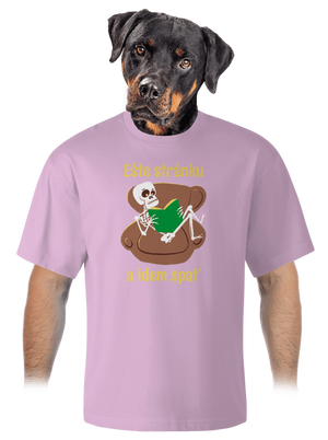 Ešte stránku unisex tričko oversized Orchid