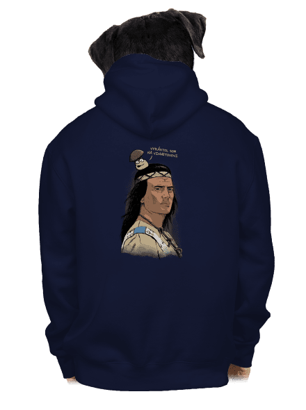 Vinnetou pánska mikina na zips Navy