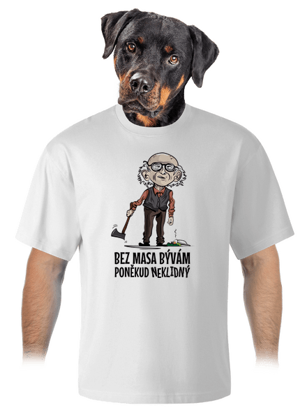 Neklidný bez masa unisex tričko oversized White
