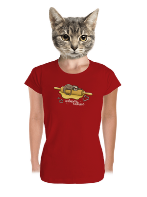 Milujem váľanie dámske tričko prémium Red Mal