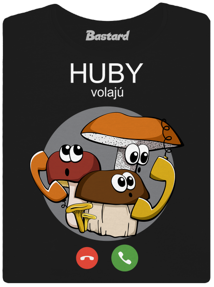 Huby volajú dámske tričko Black