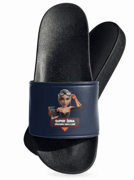 Super mama šľapky Navy