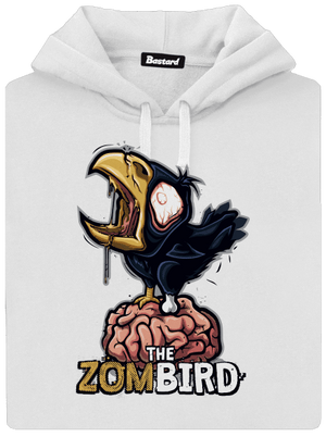 Zombird dámska mikina klokanka White