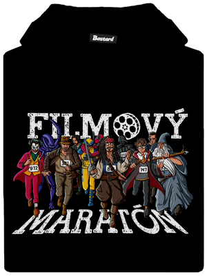 Filmový maratón detská mikina klokanka Black