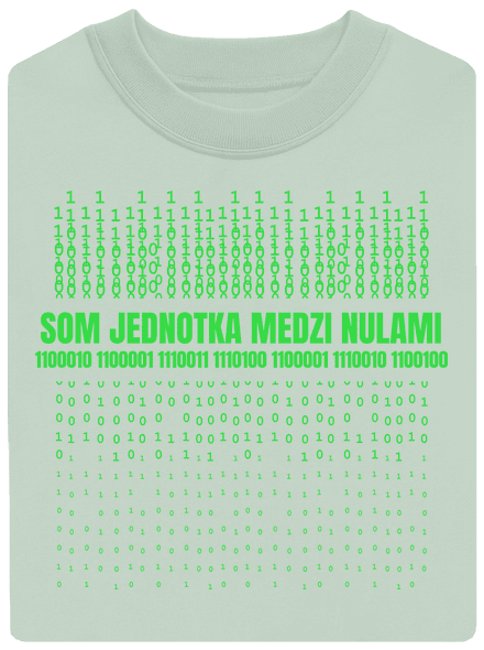 Jednotka medzi nulami unisex mikina bez kapucne Blush Mint