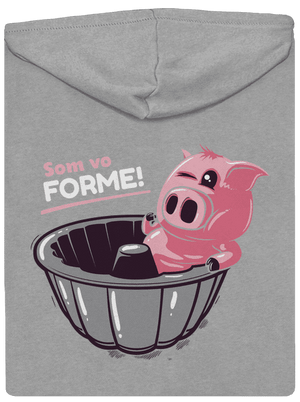 Vo forme pánska mikina na zips Light Melange