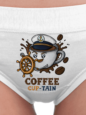 Coffee Cup-tain dámske nohavičky White