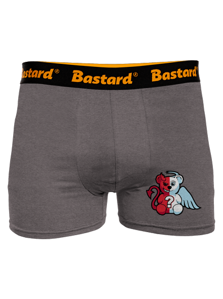Anjel vs. diabol boxerky Gray Melange