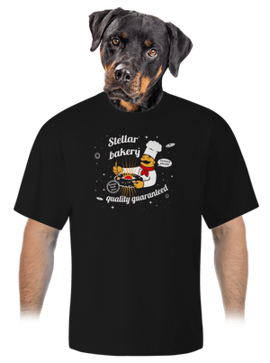 Stellar bakery unisex tričko oversized Black