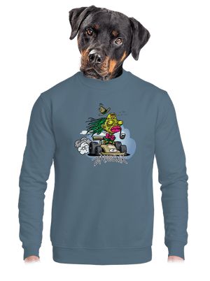 unisex mikina bez kapucne