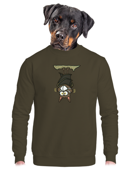 Nanopier unisex mikina bez kapucne Urban Khaki