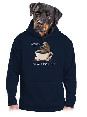 V presse pánska mikina klokanka Navy