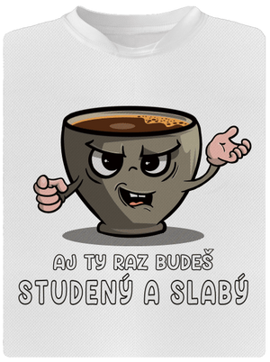 Studená káva detské športové tričko White