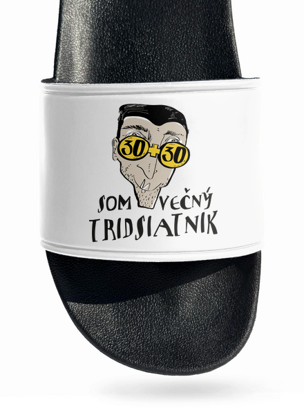 Večný tridsiatnik šľapky White