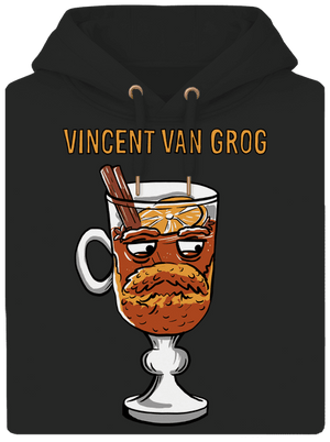 Vincent van Grog unisex mikina premium Dark Black