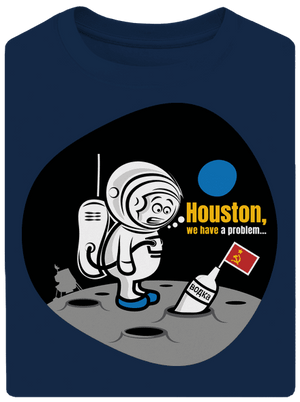 Máme problém unisex tričko oversized Midnight Blue