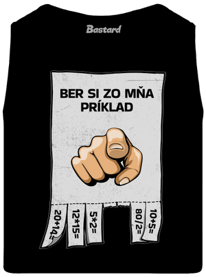 Ber si zo mňa príklad pánske tielko Black