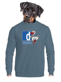 unisex mikina bez kapucne