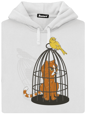 Vtáčia odplata dámska mikina klokanka White