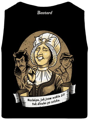 B14: Dorota Máchalová pánske tielko Black