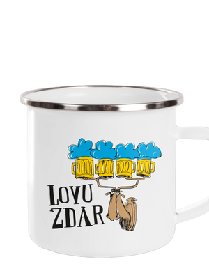 Lovu zdar plecháčik White